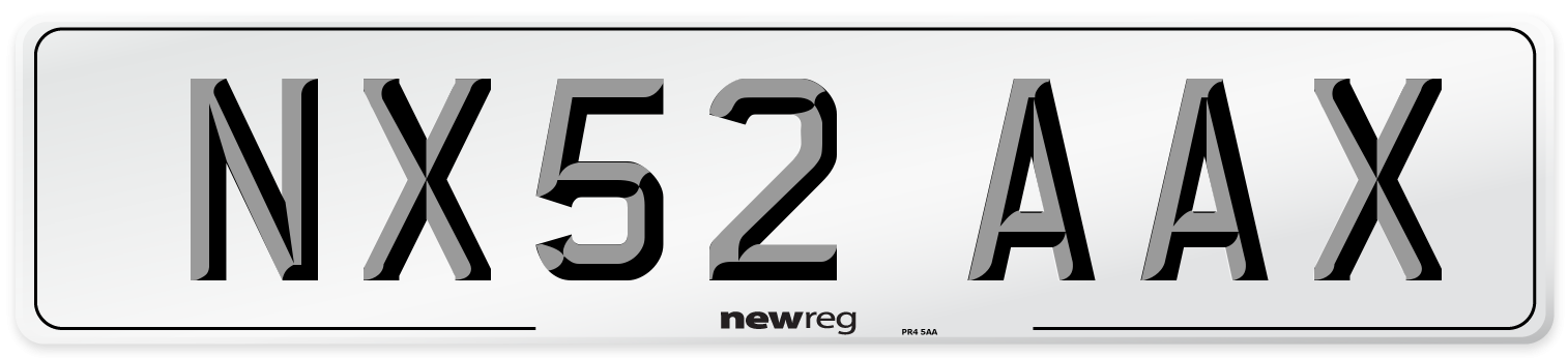 NX52 AAX Number Plate from New Reg